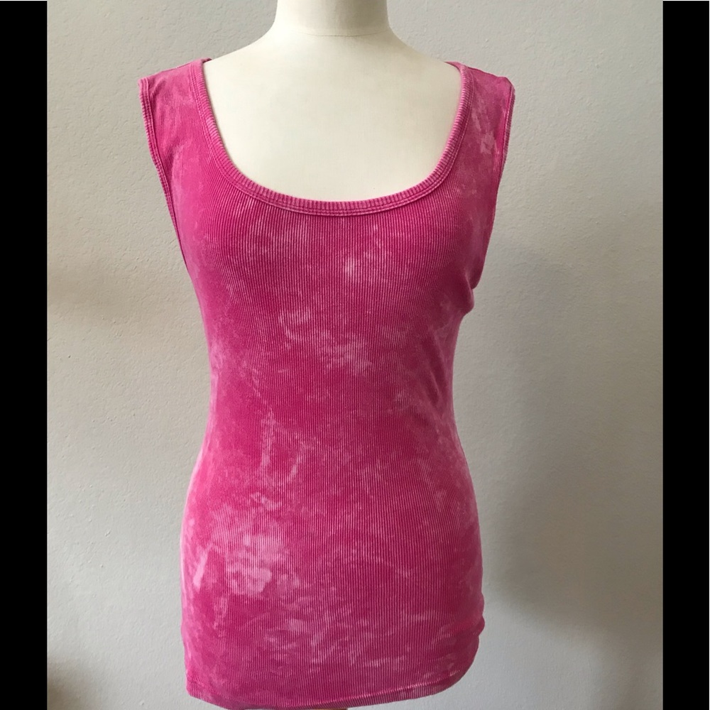 Ribbed tie-die like tank
